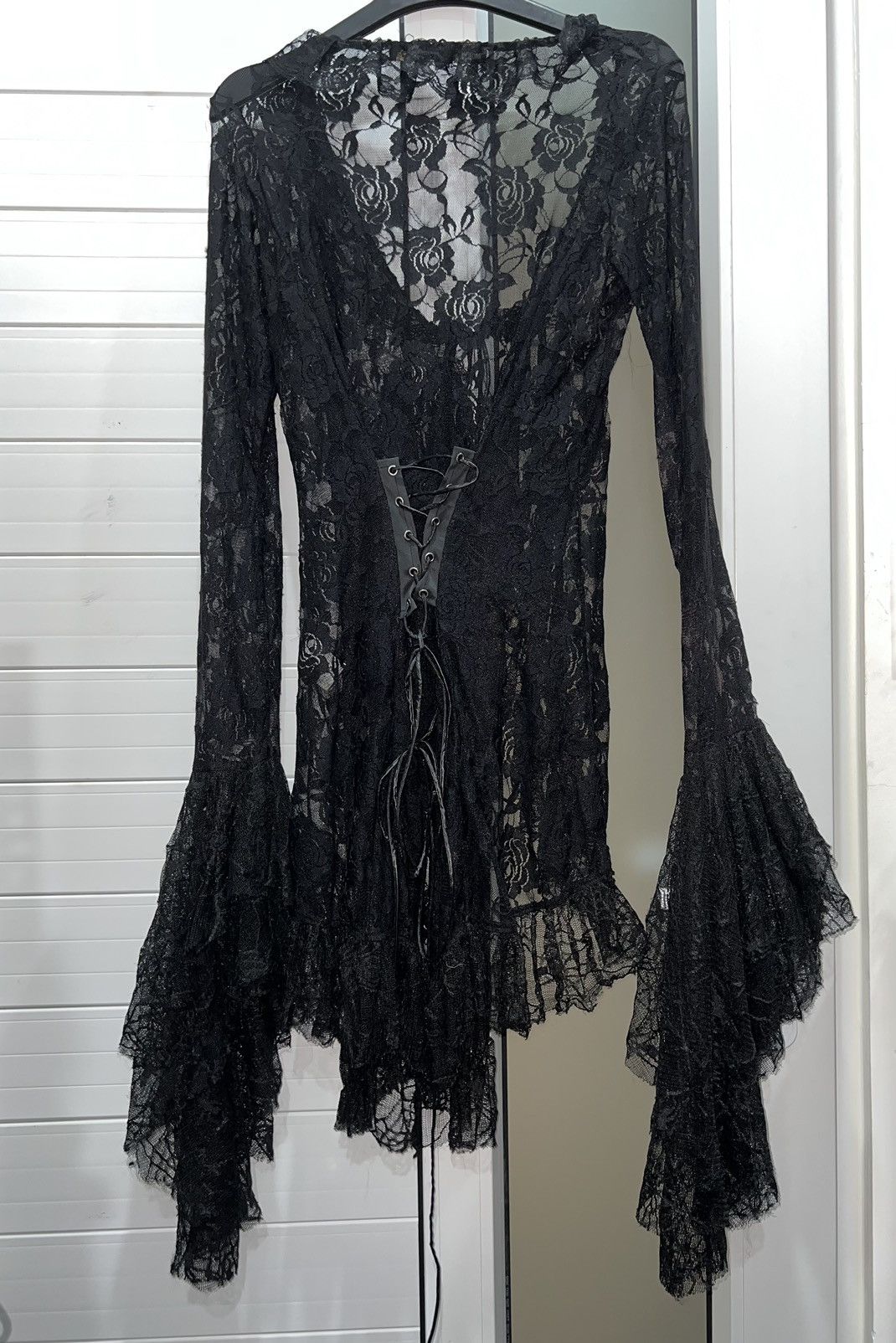 If Six Was Nine Dark romantic princess goth lace top 🧛🏻‍♀️🖤 Size S / US 4 / IT 40 - 9 Thumbnail