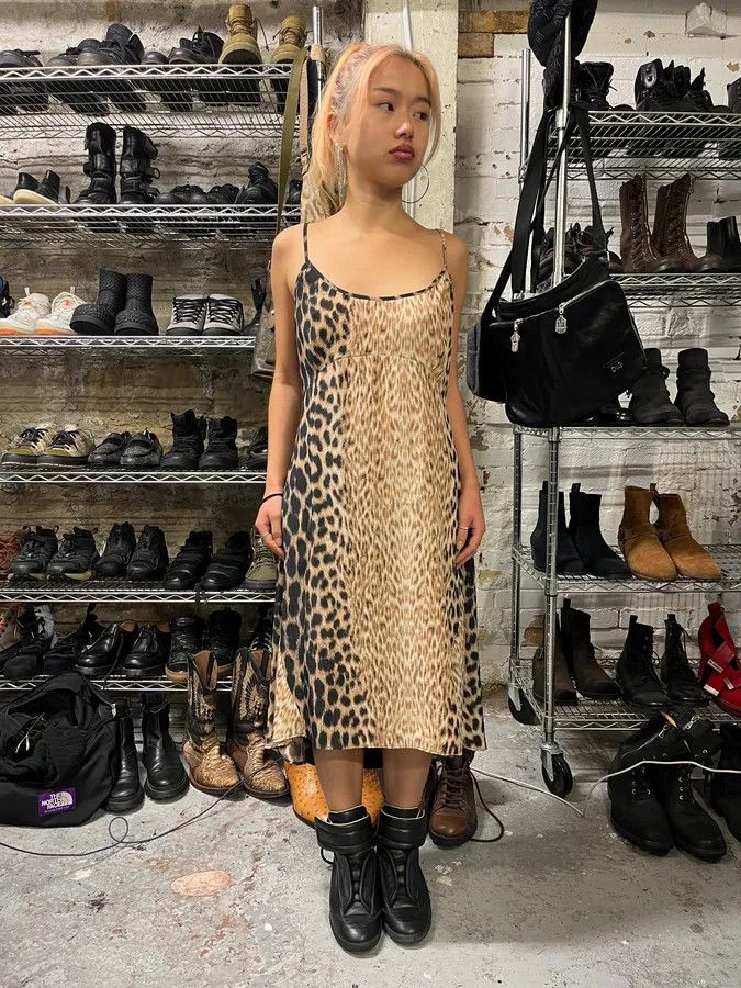 Just Cavalli 2000s Cavalli Panther Leopard Black Dress Size S / US 4 / IT 40 - 2 Thumbnail