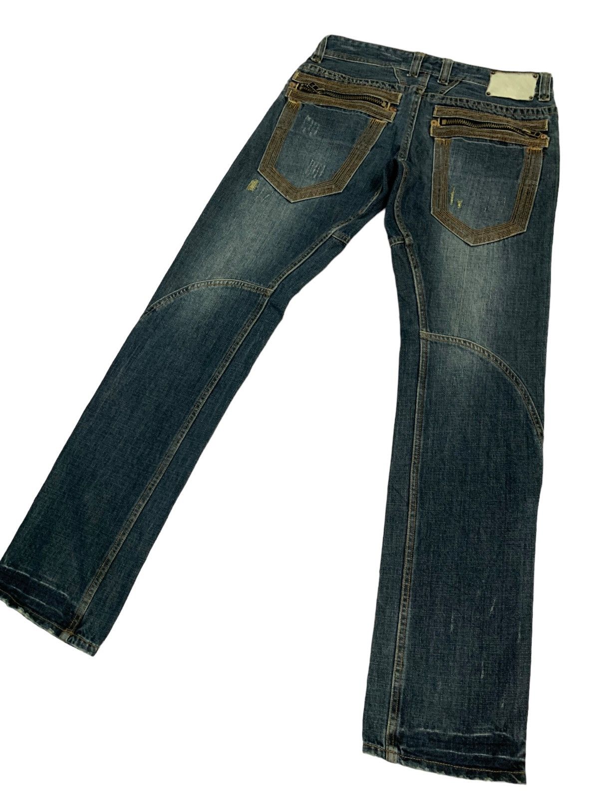 Japanese Brand × Le Grande Bleu (L.G.B.) × Tornado Mart 🔥Rare Design Japanese Brand Urban Craft Zipper Pocket Jeans Size US 31 - 4 Thumbnail