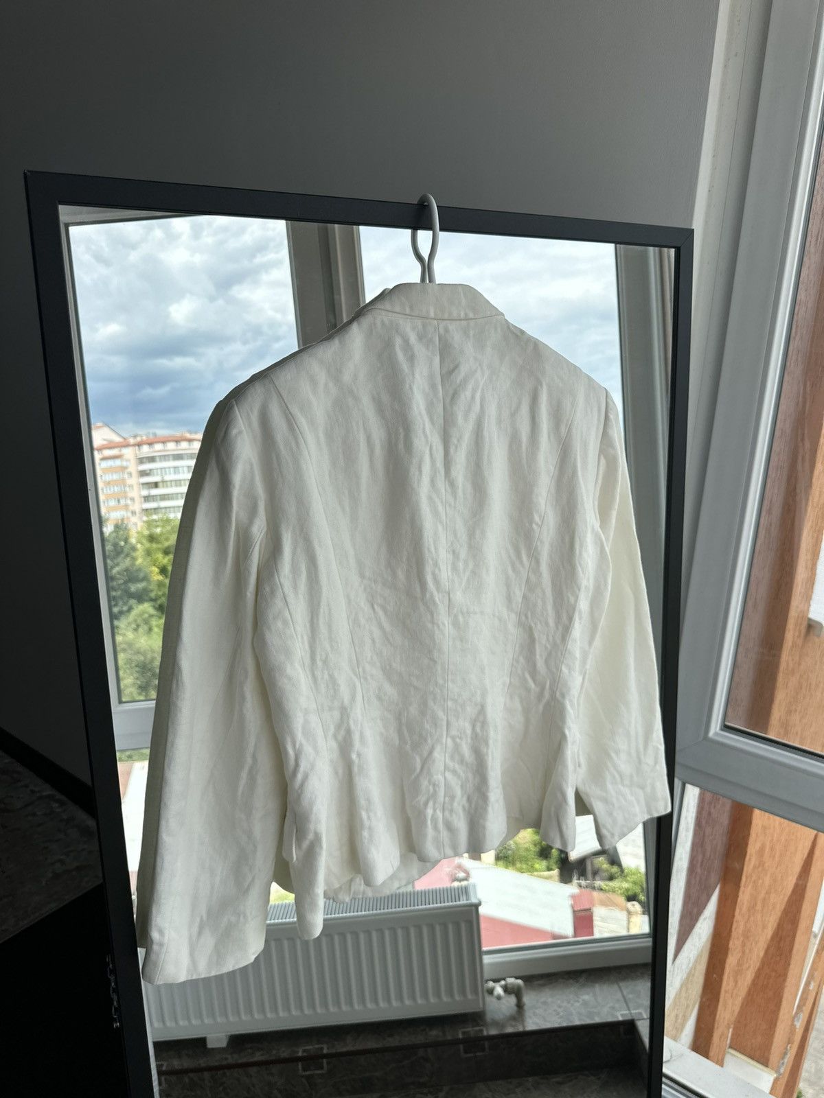 Hugo Boss Hugo Boss Women’s White Linen Blazer “Jamila” Size 40EU/ 8US Size M / US 6-8 / IT 42-44 - 9 Thumbnail