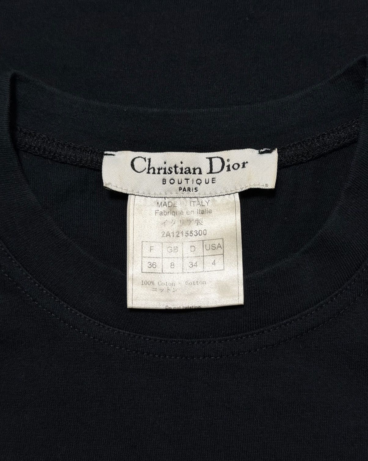 Dior CHRISTIAN DIOR F/W 2002 "J'ADORE DIOR" Logo Tank Top Size XS / US 0-2 / IT 36-38 - 5 Thumbnail