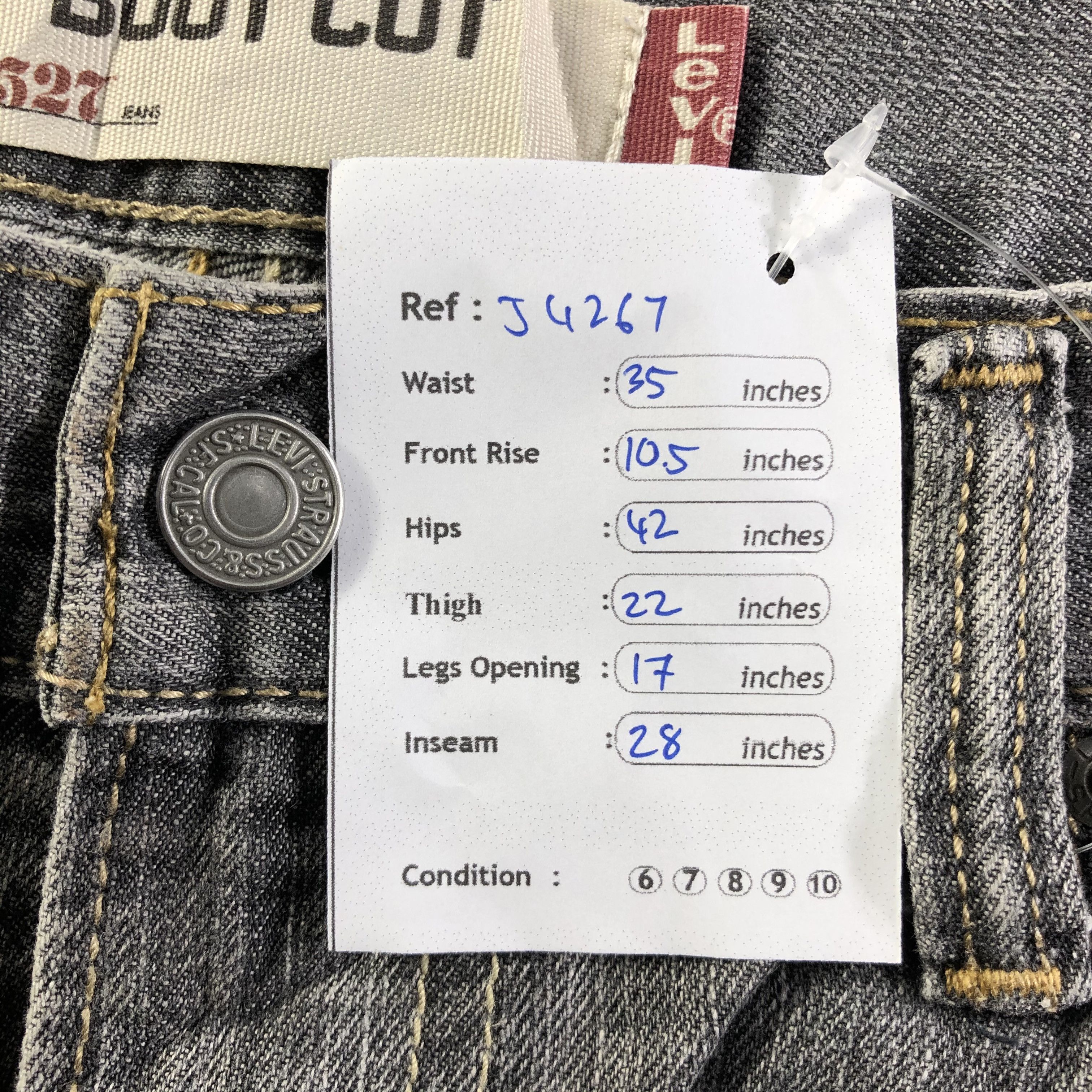 Levi's Vintage Levis 527 Flare Jeans-J4267 Size US 35 - 13 Thumbnail