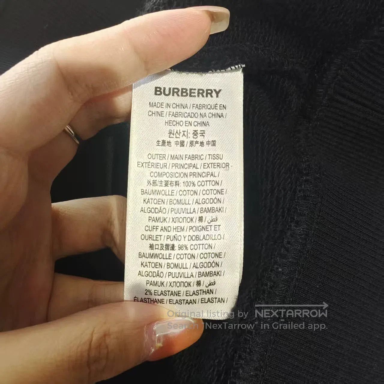 Burberry burberry unisex jacket in navy blue. Size US M / EU 48-50 / 2 - 4 Thumbnail