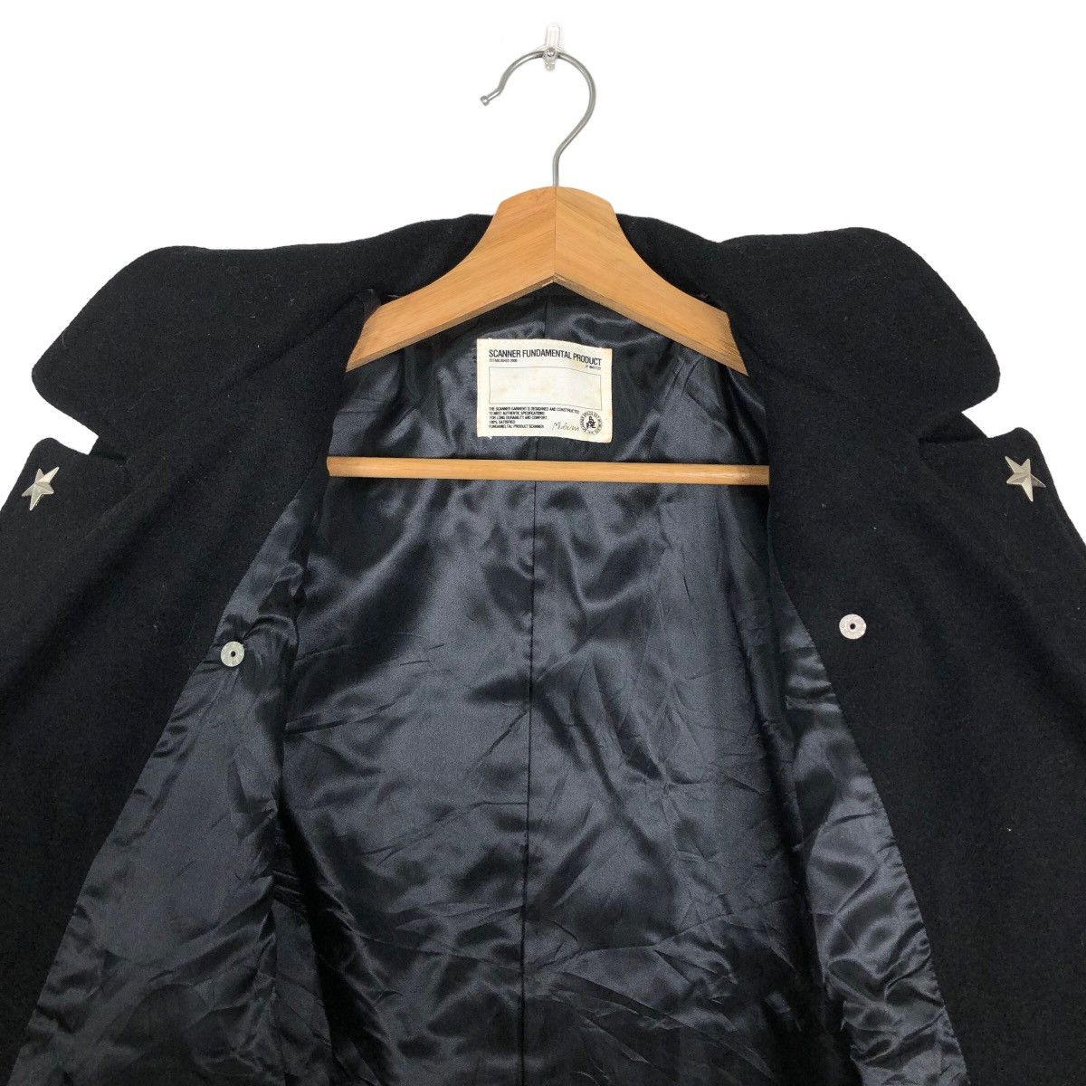 Japanese Brand 🔥90’s Wool Biker Jacket Double Breast Scanner Fundamental Size US M / EU 48-50 / 2 - 11 Thumbnail