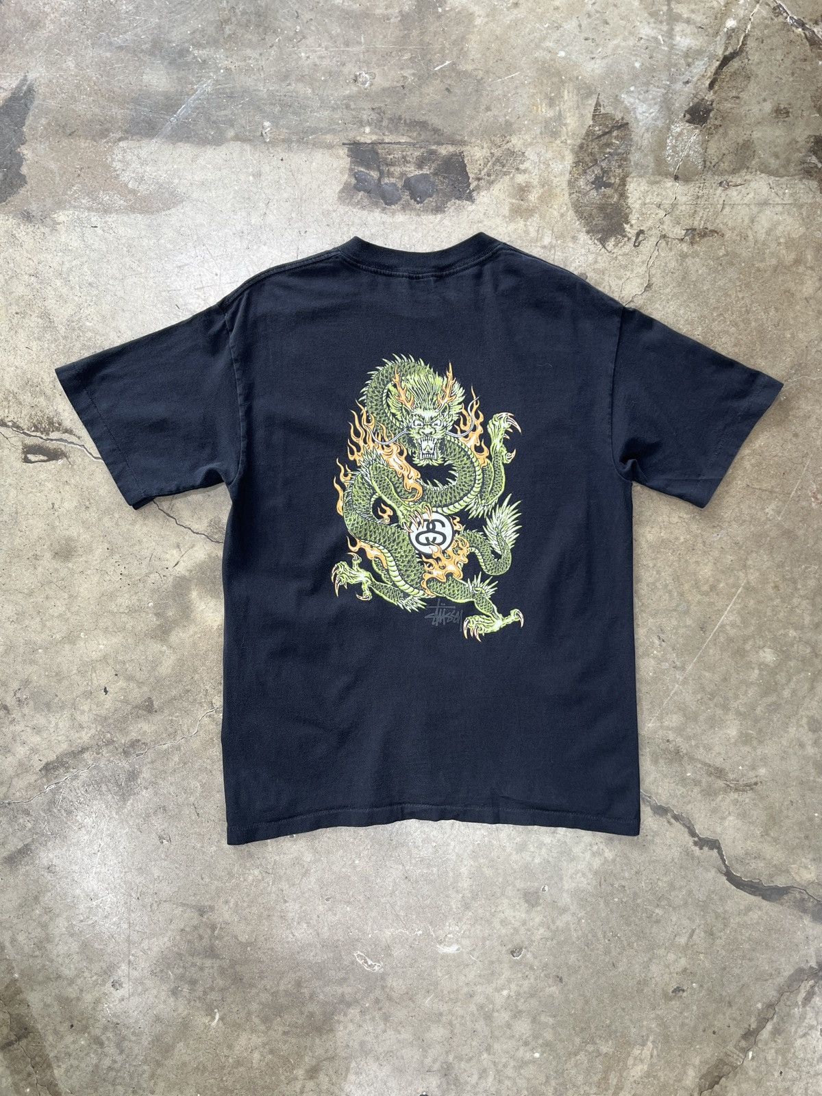 Stussy 90s Stussy Dragon Flame MiUSA Tee Single Stitch Large Size US L / EU 52-54 / 3 - 2 Thumbnail
