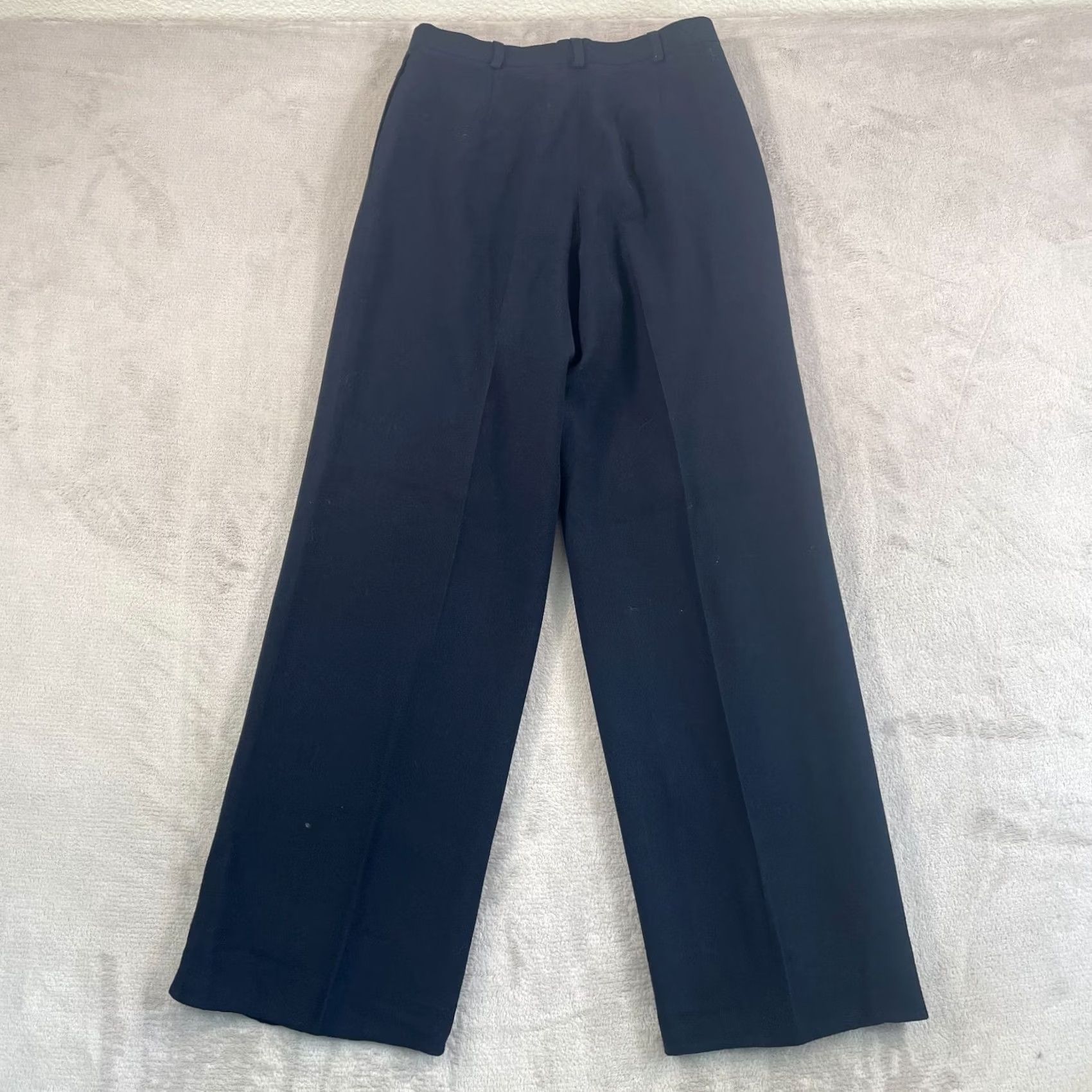 Ralph Lauren VINTAGE Lauren Ralph Lauren LRL Wide Leg Trouser Pants Women 6 Navy Gold Button Size 28" / US 6 / IT 42 - 5 Thumbnail
