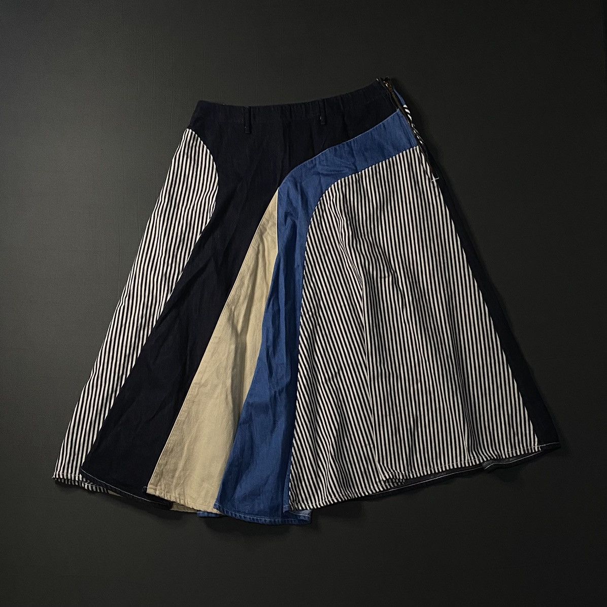 Kapital Kapital Flowy Patchwork Denim Skirt Size 28" / US 6 / IT 42 - 1 Thumbnail