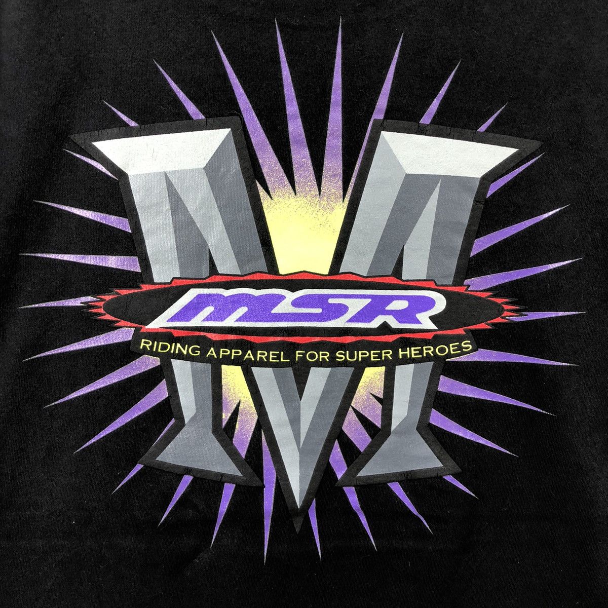 Vintage Vintage 90s MSR Racing Tee Shirt Big Logo Motosports Size US XL / EU 56 / 4 - 5 Thumbnail