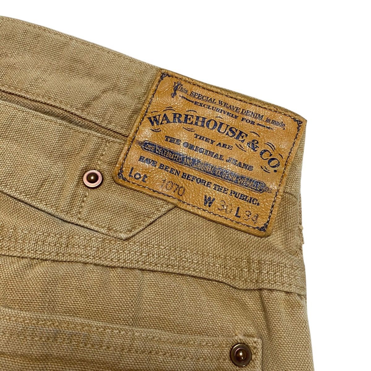 Warehouse & Co. Warehouse&Co. Lot 1070 Duck Canvas Cinchback Pants Size US 30 / EU 46 - 7 Thumbnail