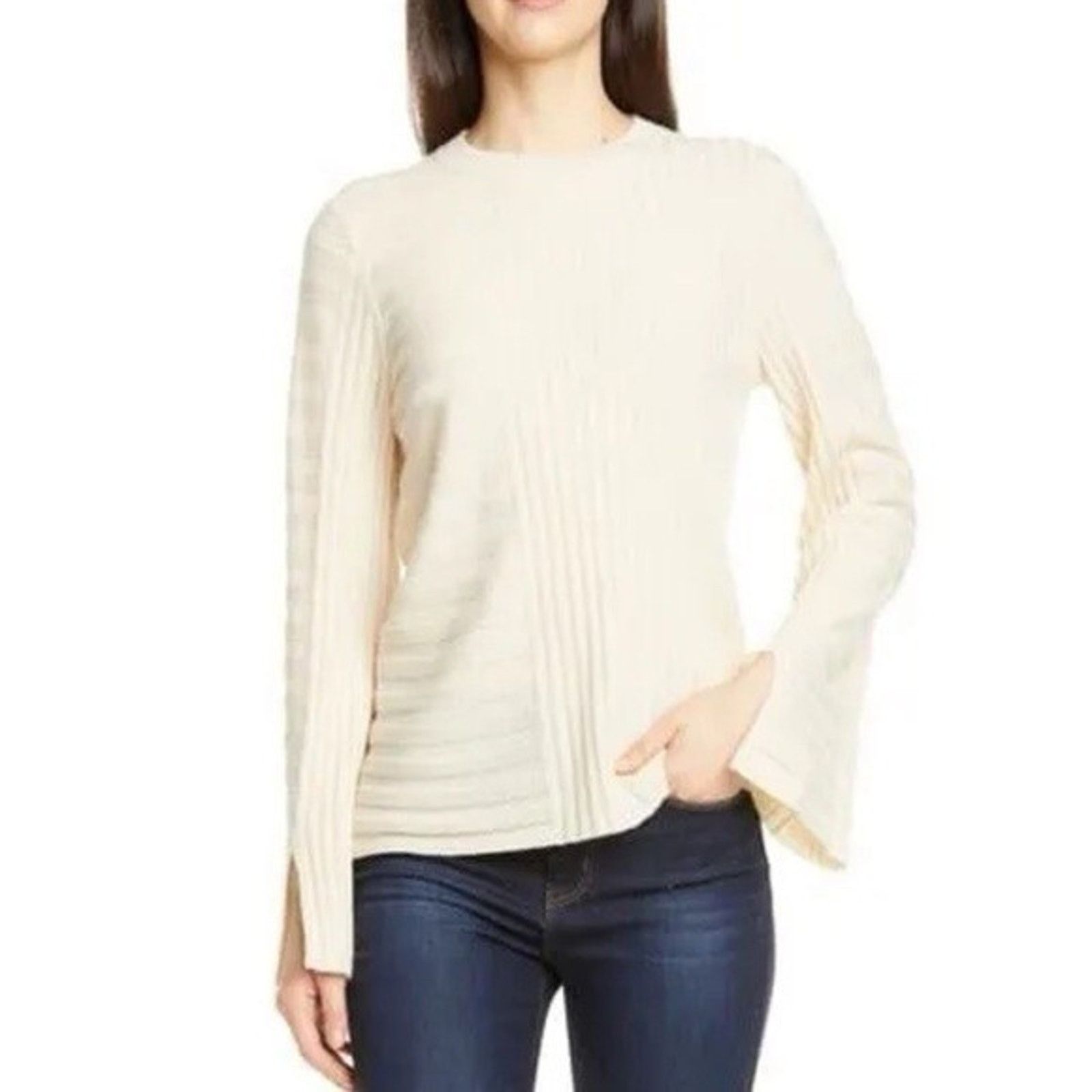 Equipment Equipment Emmaline Wool Cashmere Cream Sweater XL A001095 Size XL / US 12-14 / IT 48-50 - 1 Thumbnail