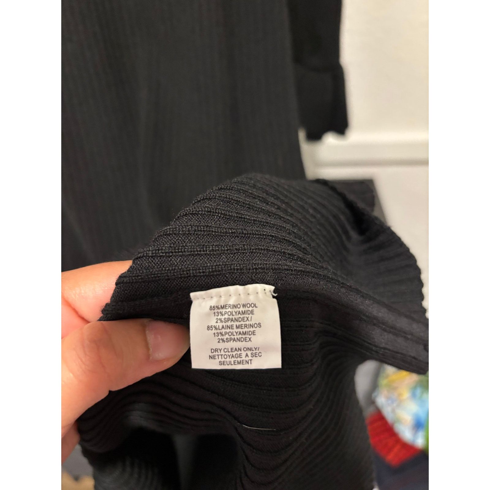Trina Turk NWOT $328 Trina Turk Quill Ruffle Sweater Dress Black S Size S / US 4 / IT 40 - 6 Thumbnail