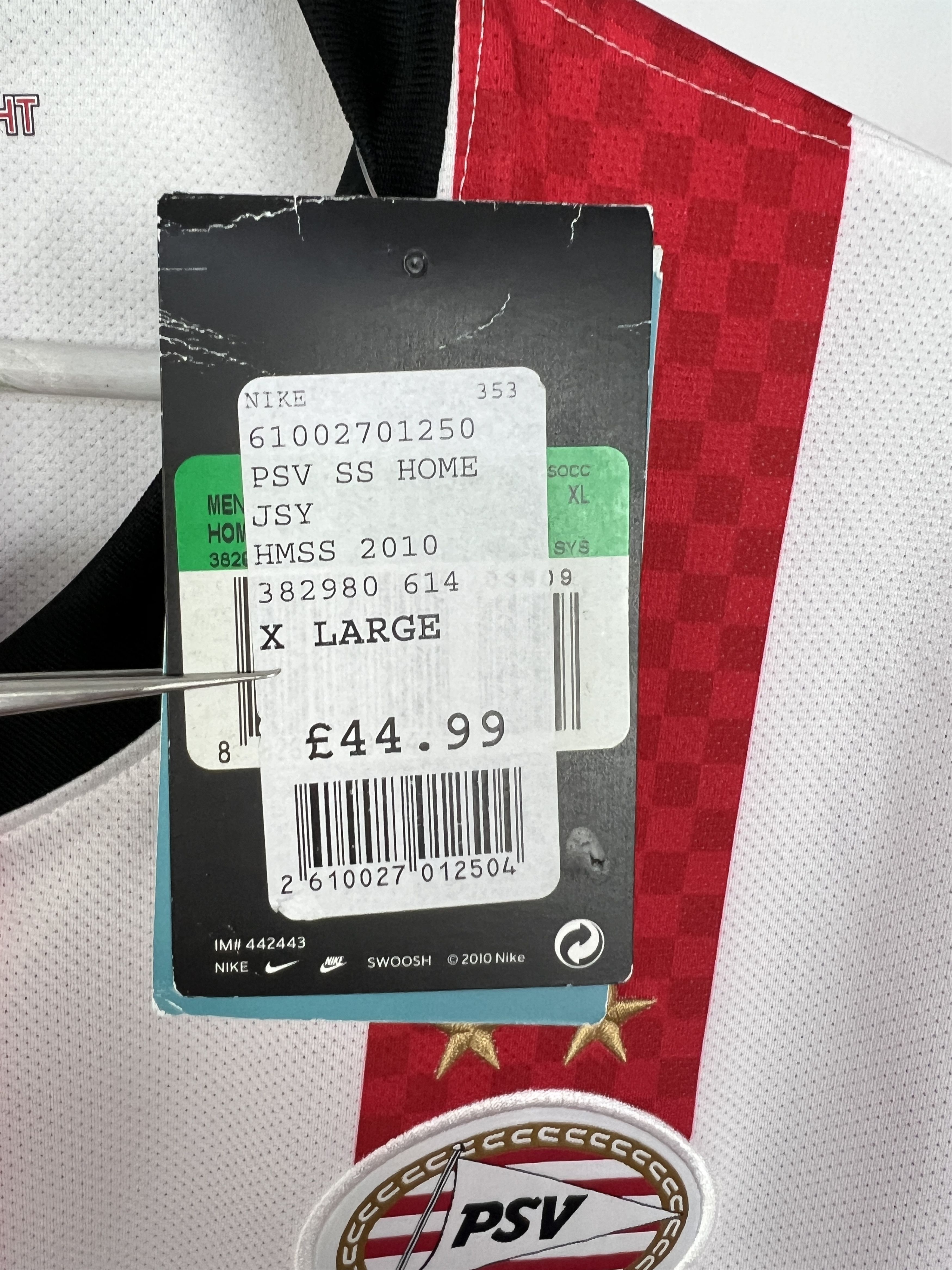 Nike PSV Eindhoven Home football shirt 2010 Soccer Nike Jersey Size US XL / EU 56 / 4 - 12 Thumbnail