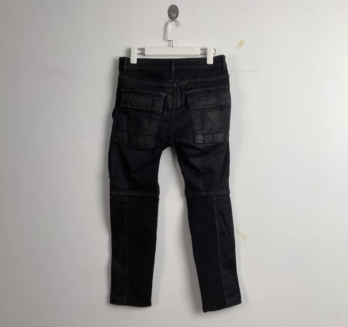 Rick Owens Rick Owens DRKSHDW Diagonal-Fly Motorcycle Pants Size US 30 / EU 46 - 2 Thumbnail