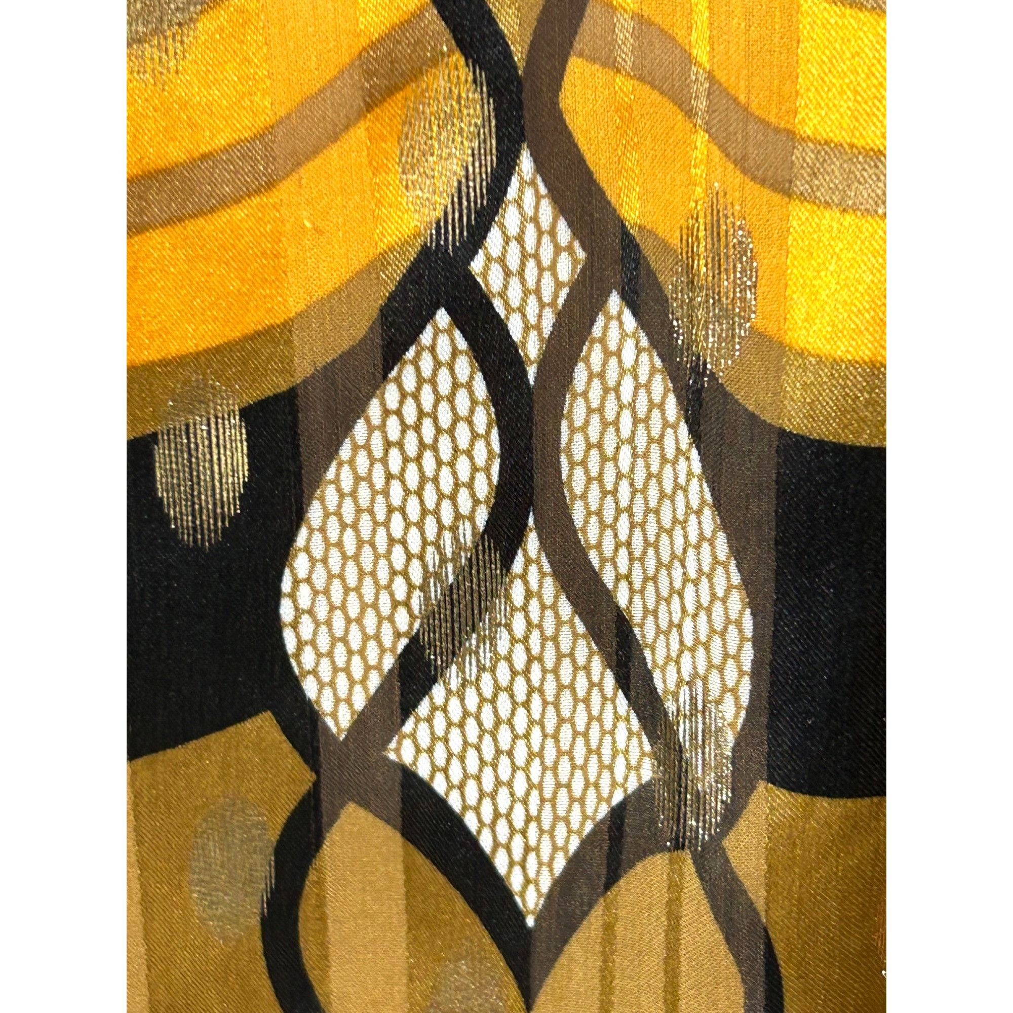 Joie Joie Blouse M Gold Yellow Orange Brown Long Puff Sleeve Ruff Size M / US 6-8 / IT 42-44 - 14 Thumbnail