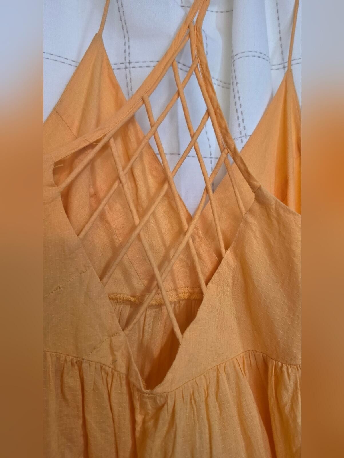 Urban Outfitters Urban Outfitters Orange Strappy Mini Dress Size S / US 4 / IT 40 - 7 Thumbnail