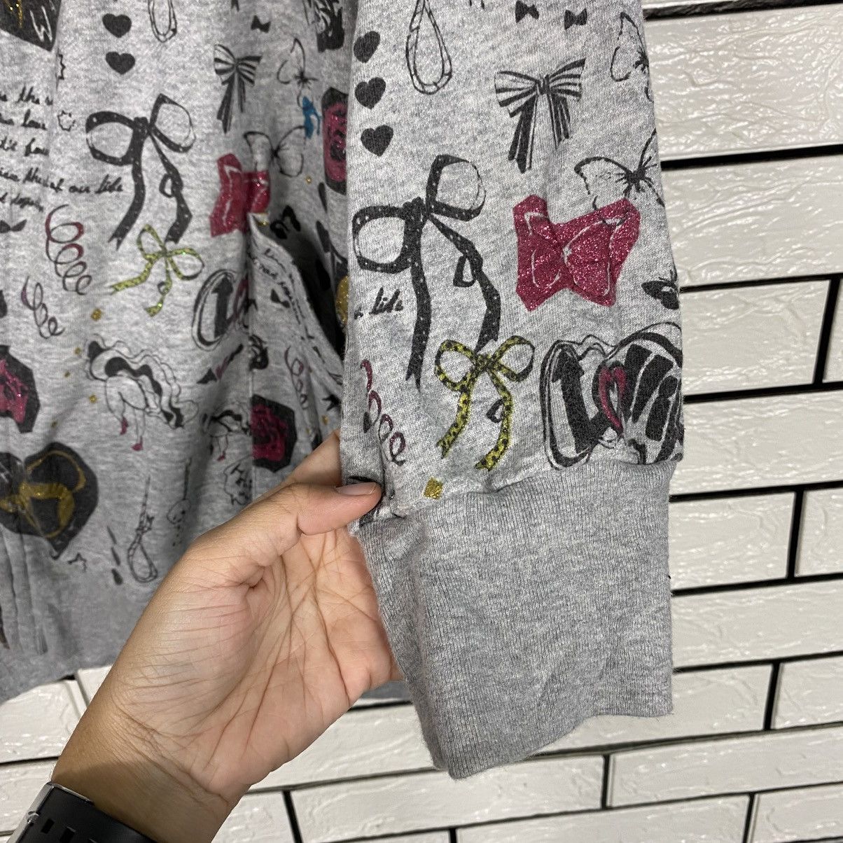 Hysteric Glamour 📌Hoodie Zipper Scolar Full Print Size US M / EU 48-50 / 2 - 16 Thumbnail