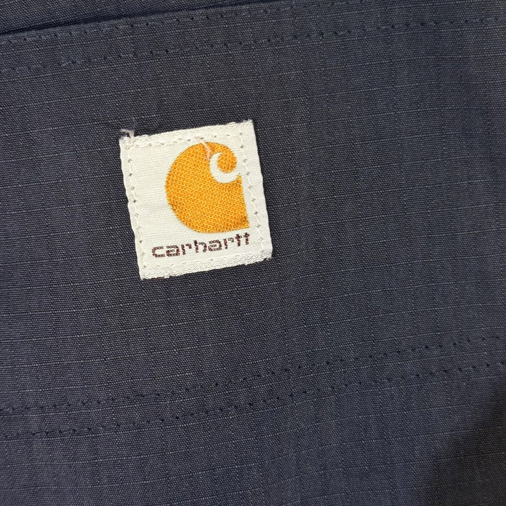 Carhartt Carhartt Pants Mens 29x28 Navy Ripstop Relaxed Fit Utility Workwear Polyester Cotton Blend Size US 29 - 5 Thumbnail