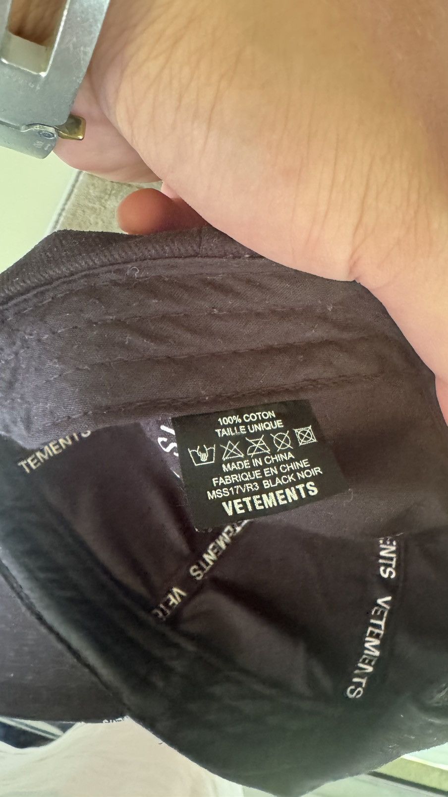 Vetements Vetements black cap Size ONE SIZE - 7 Thumbnail