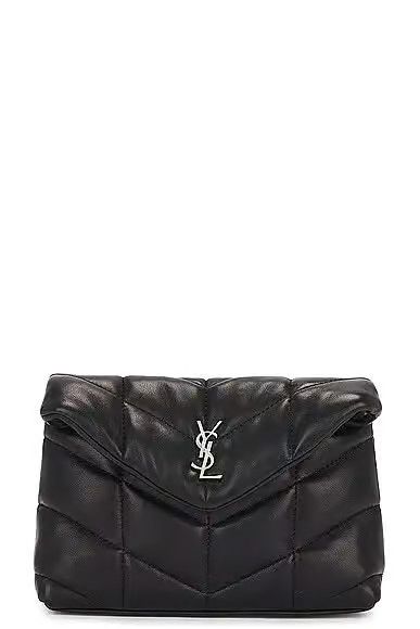 Saint Laurent Paris o1b1hav110225 650880 Size: OS / Puffer Small Pouch Lambskin Size ONE SIZE - 1 Thumbnail