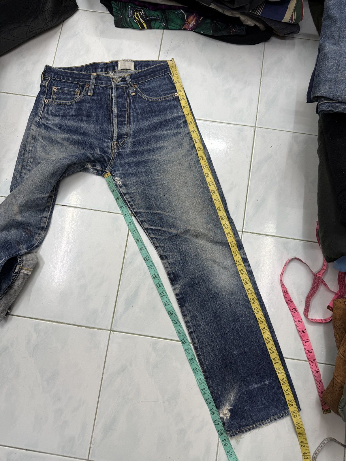 Vintage 🔥🔥🔥ARCHIVE VTG JAPAN SELVEDGE DENIM Size US 29 - 19 Thumbnail