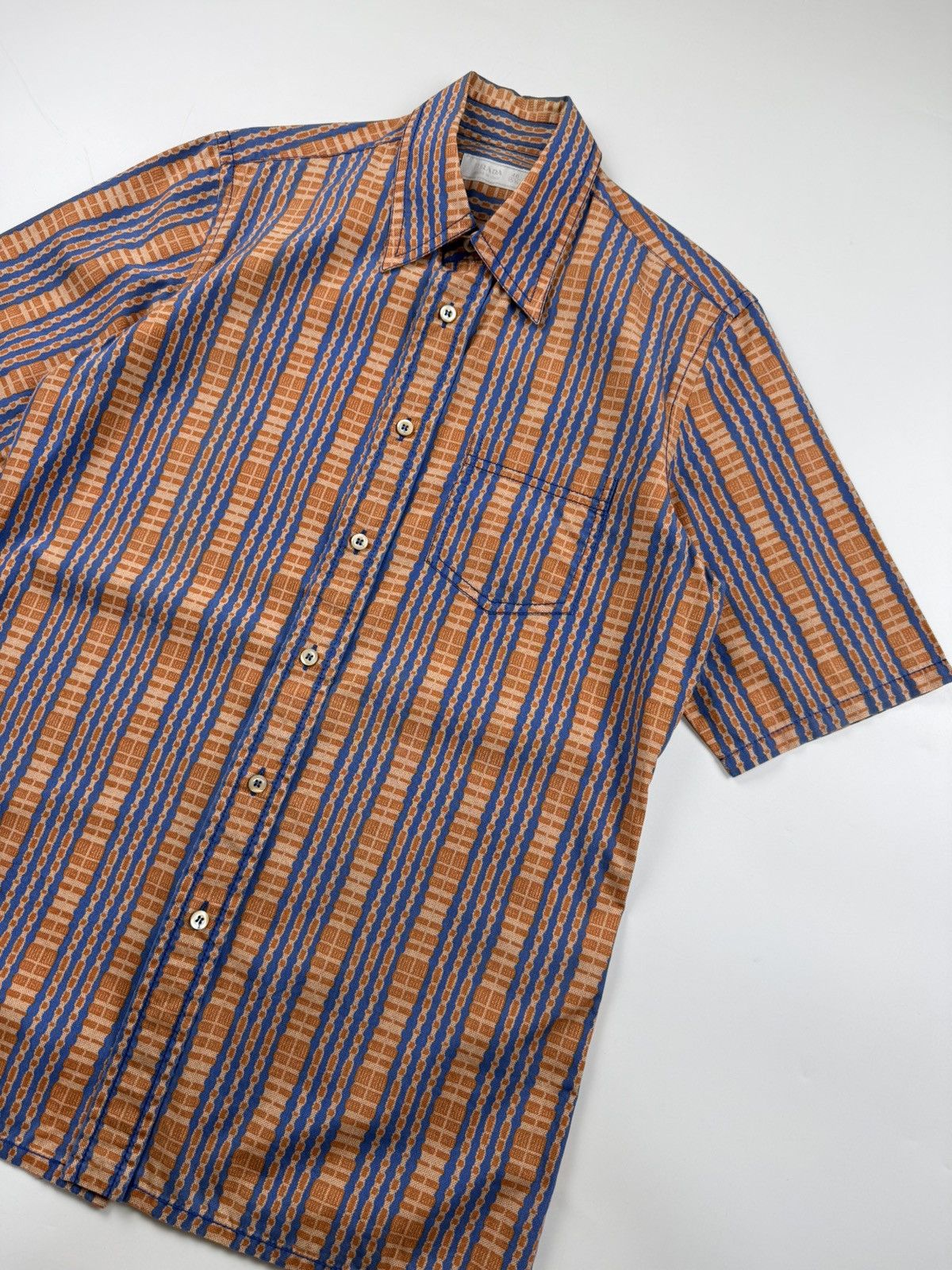 Prada Prada S/S’08 Sambalpuri Pattern Shirt Size US M / EU 48-50 / 2 - 5 Thumbnail