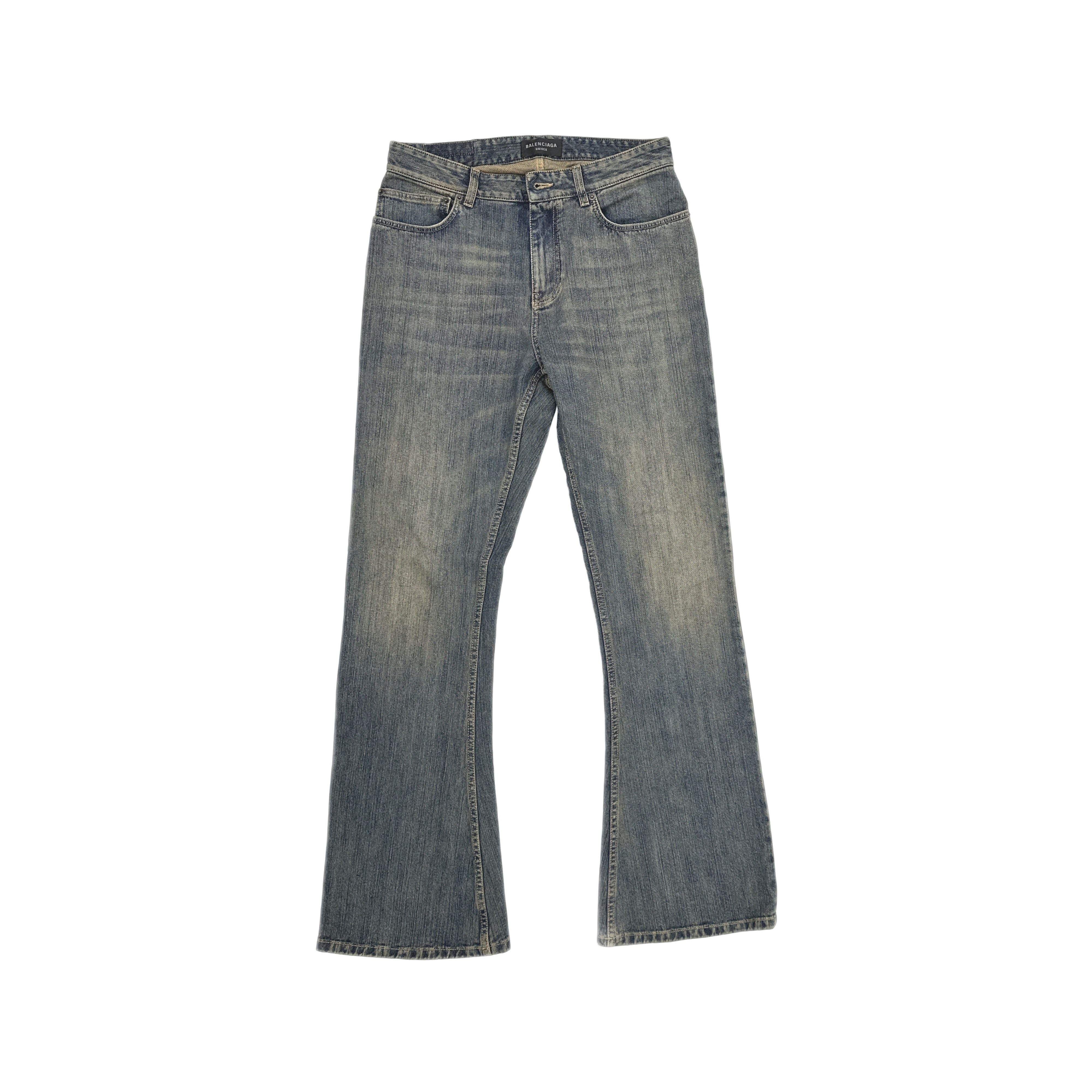 Balenciaga Balenciaga Distressed Bootcut Jeans L Size 30" / US 8 / IT 44 - 1 Thumbnail