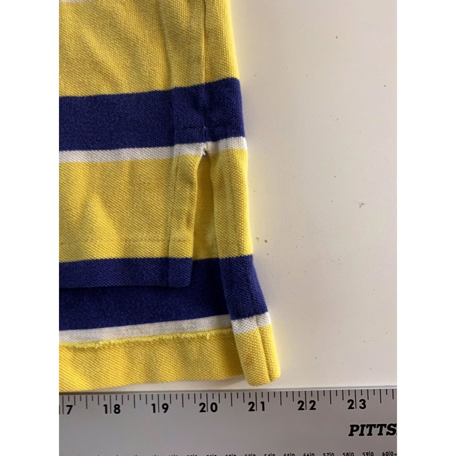 Ralph Lauren Ralph Lauren Polo Shirt Blue Stripe Green Pony Large L Mens Size US L / EU 52-54 / 3 - 3 Thumbnail