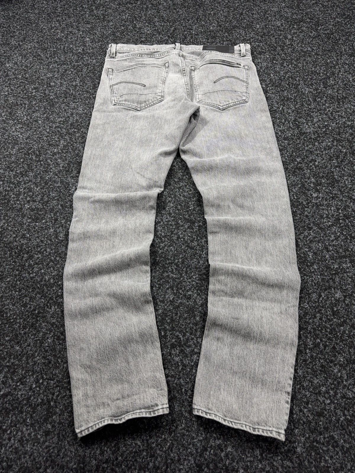 G-Star Y2K G-Star RAW 3301 Slim Faded Grey Denim Jeans W32 L32 Size US 32 / EU 48 - 10 Thumbnail