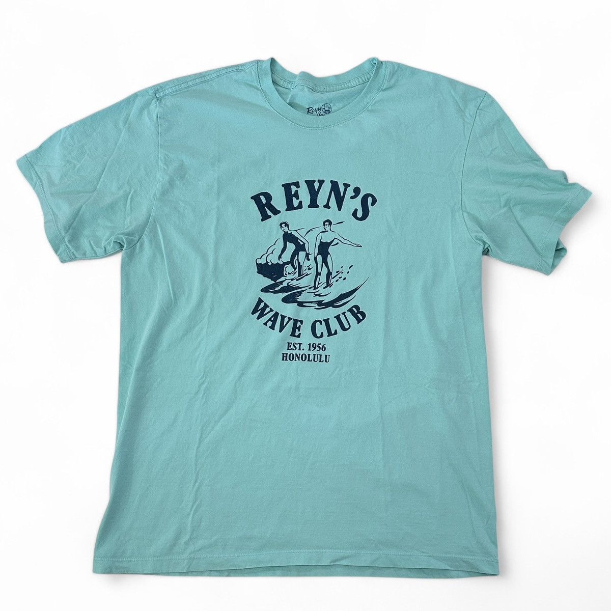 Reyn Spooner Reyn Spooner Men Ocean Blue Wave Club Island Crew Neck Tee Size US L / EU 52-54 / 3 - 1 Thumbnail