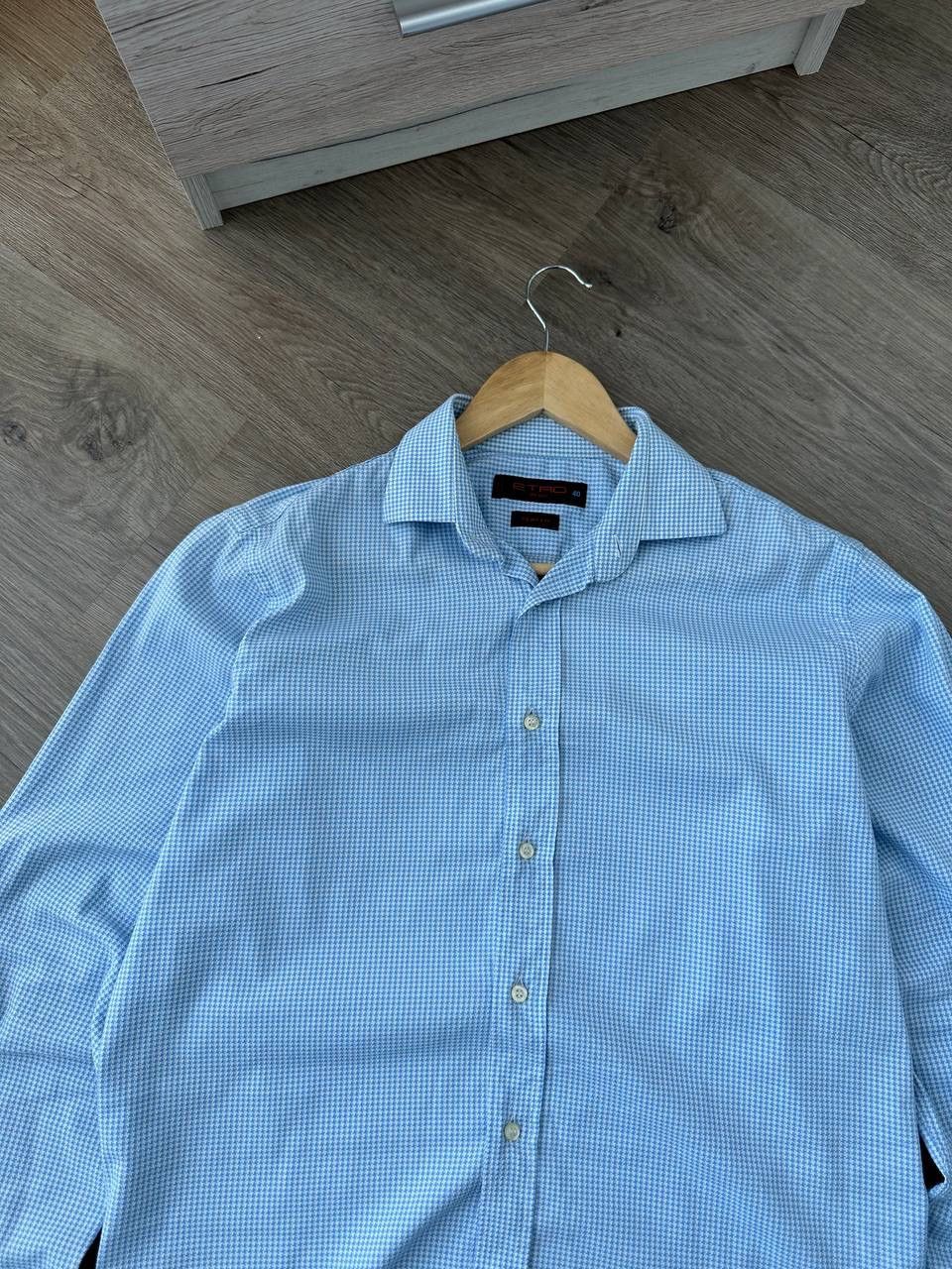 Etro × Vintage Vintage Etro Blue Mens Shirt Size US M / EU 48-50 / 2 - 4 Thumbnail
