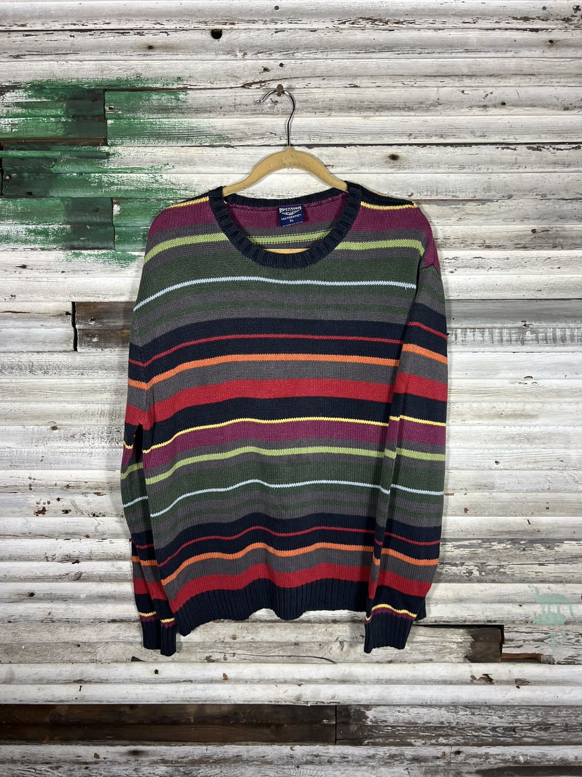 Vintage Vintage Striped Sweater Size US XL / EU 56 / 4 - 1 Thumbnail
