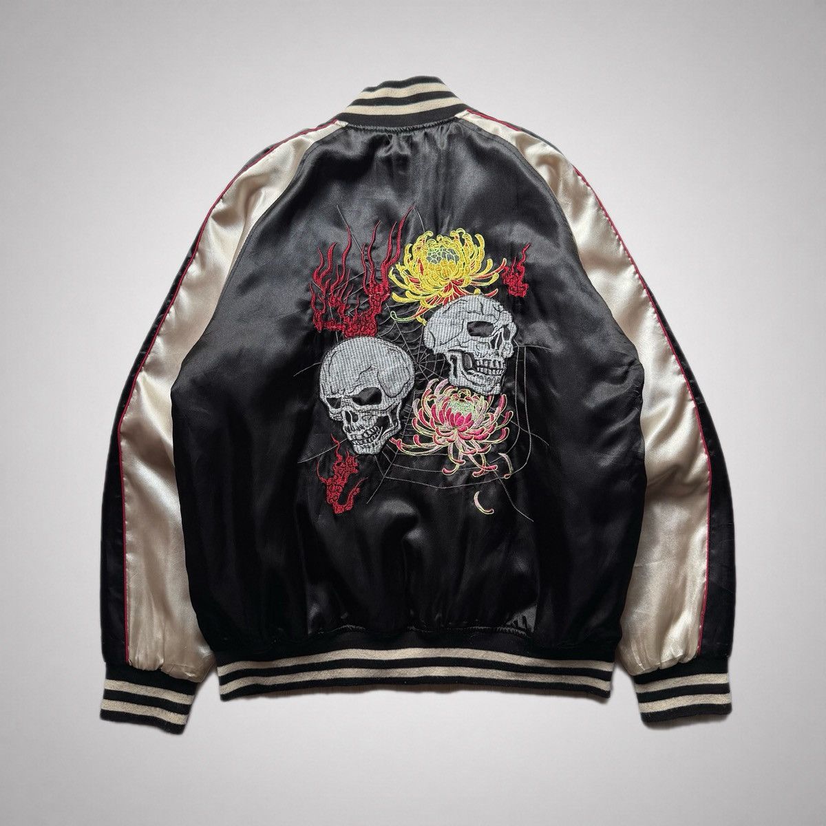 Vintage Vintage Japanese Brand Skull Sukajan Jacket Size US L / EU 52-54 / 3 - 1 Thumbnail