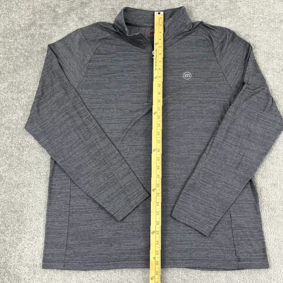 TravisMathew Travis Mathew Energy Pullover Men XL Gray All Seasons 1/4 Zip Shirt Golf Performance Casual Activewear Size US XL / EU 56 / 4 - 4 Thumbnail