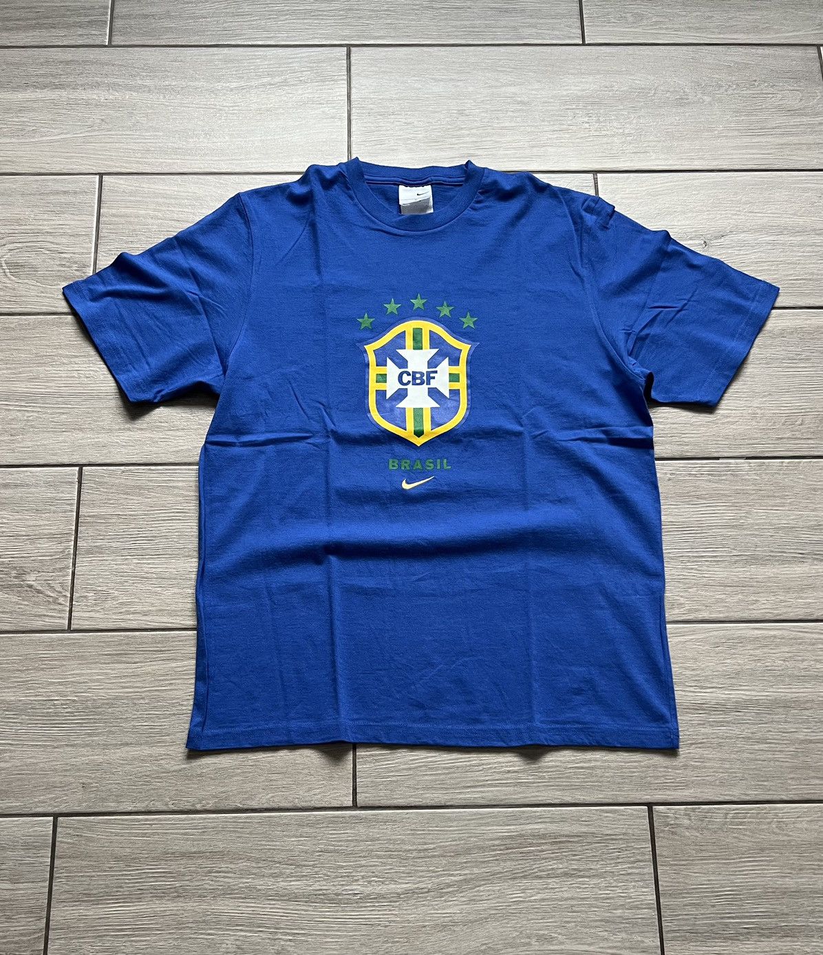 Nike × Vintage Nike Brazil Vintage Soccer Jersey Football T-Shirt Size US M / EU 48-50 / 2 - 2 Thumbnail