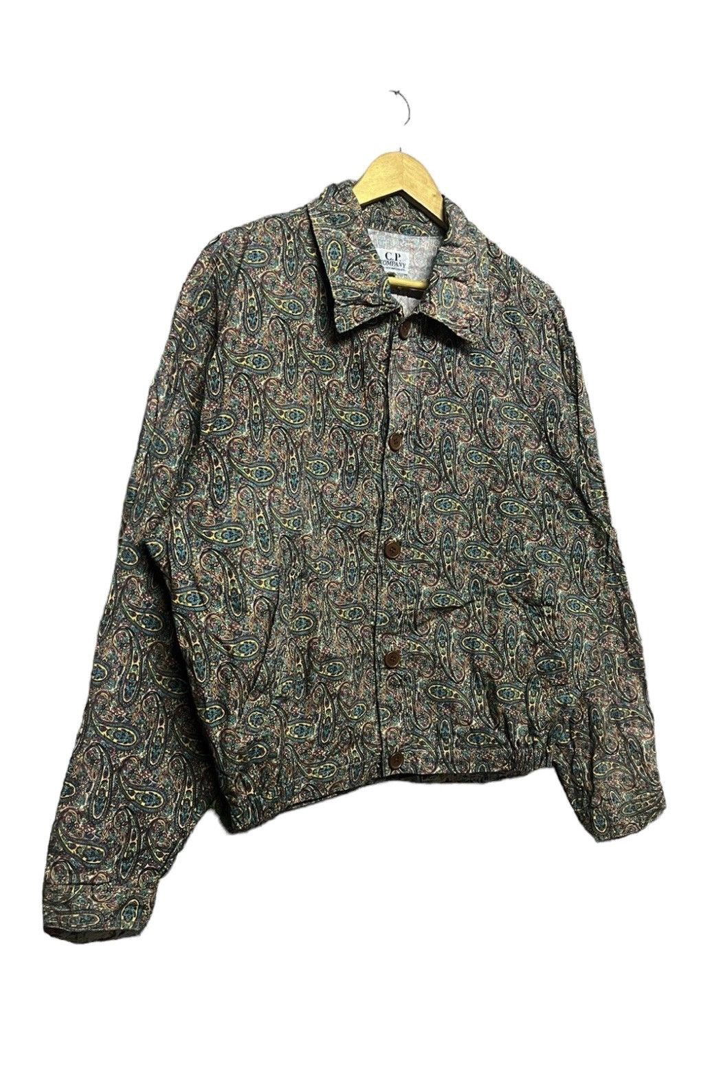 C.P. Company × Massimo Osti × Vintage Vtg🔥80’s Cp Company Persian/Paisley Printed Buttoned Jacket Size US M / EU 48-50 / 2 - 6 Thumbnail