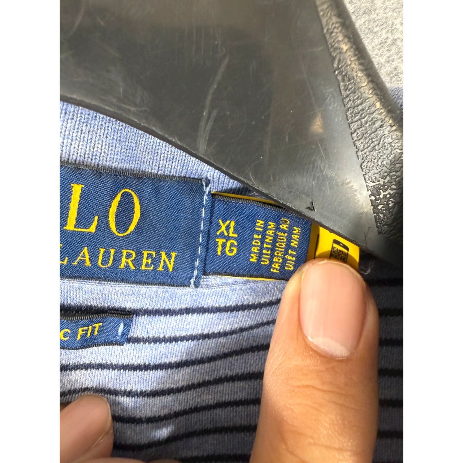 Polo Ralph Lauren Polo Ralph Lauren Polo Shirt Mens XL Blue Striped Classic Fit Short Sleeve Logo Sports Performance Golf Shirt Size US XL / EU 56 / 4 - 6 Thumbnail