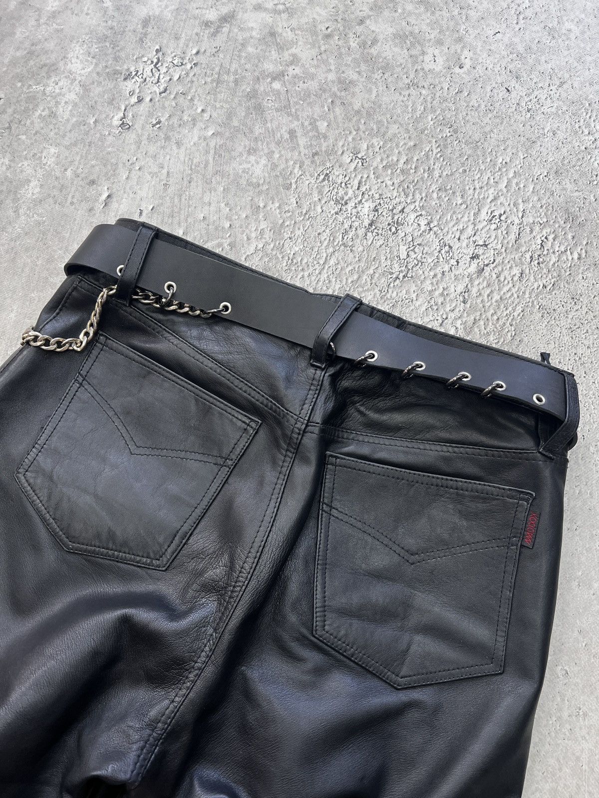 Other 90s METAL PUNK HYSTERICGLAMOUR LEATHER BELT Y2K Size ONE SIZE - 2 Thumbnail