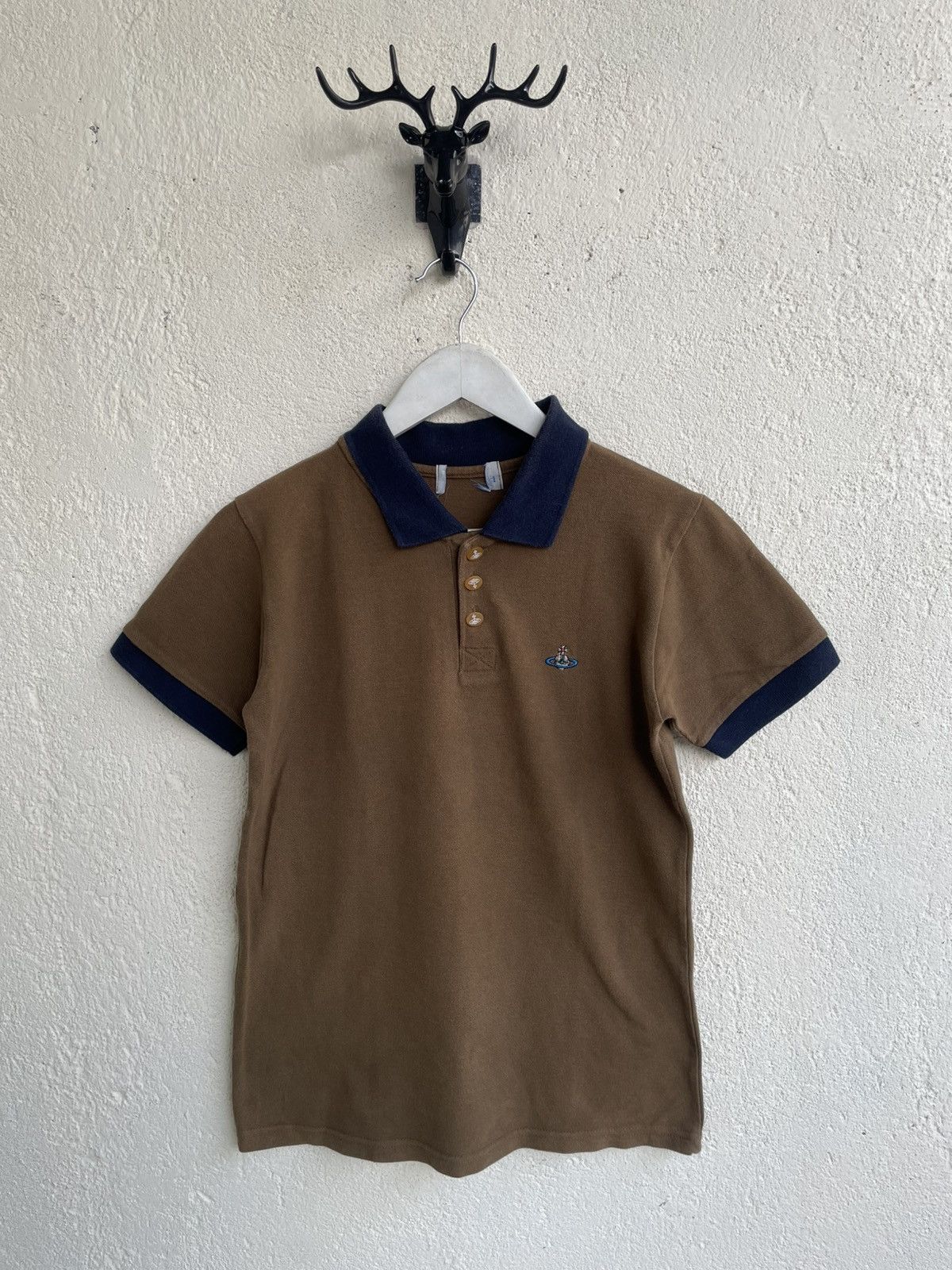 00s vivienne westwood Polo Shirt Embroider Logo Hysteric y’s