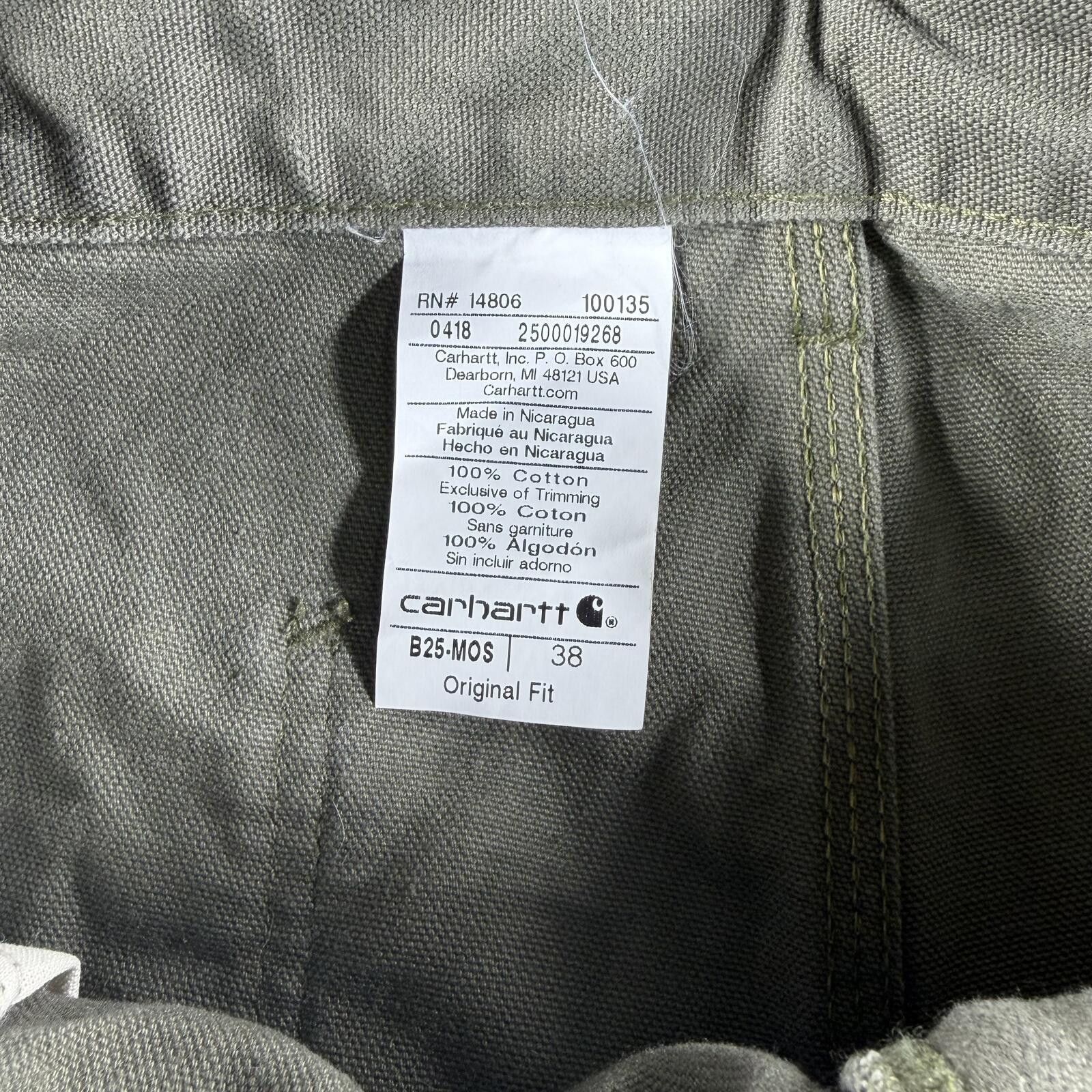 Carhartt Carhartt Shorts Men's 38 Olive Green Original Fit Carpenter Size US 38 / EU 54 - 6 Thumbnail