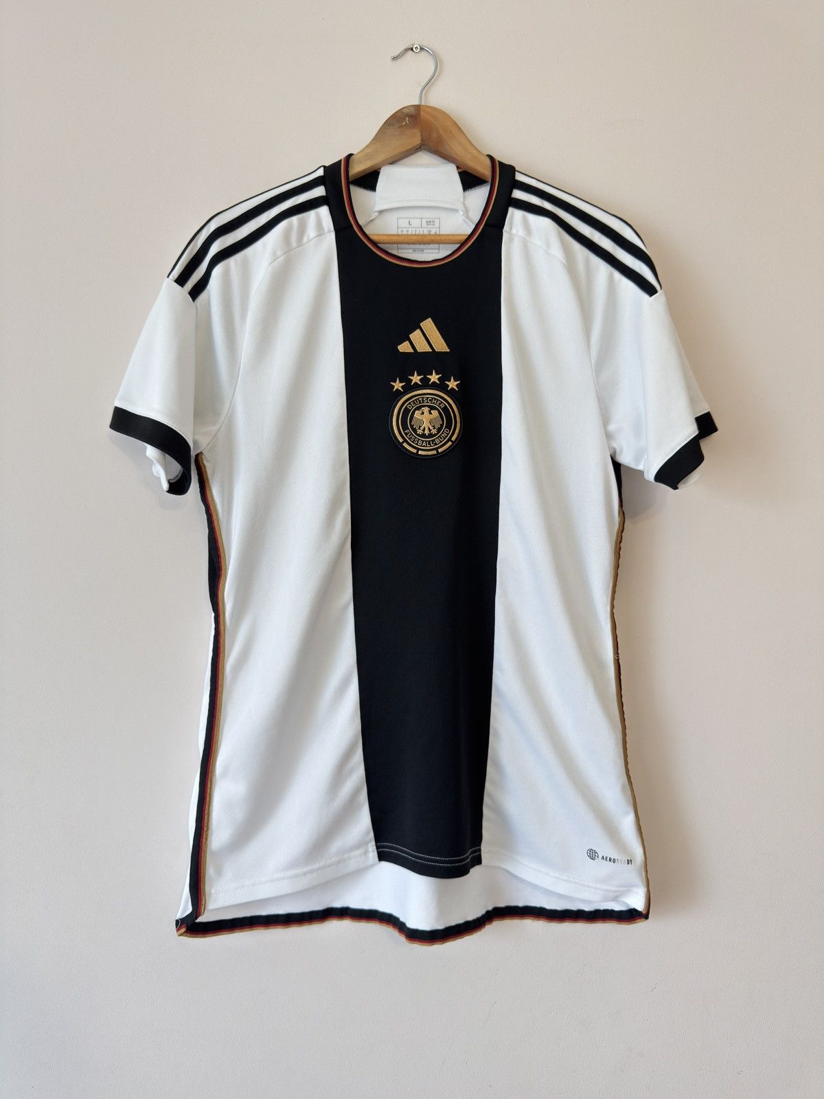 Adidas Germany 2022-2023 Home Soccer Jersey Adidas Football Shirt Size US L / EU 52-54 / 3 - 1 Thumbnail