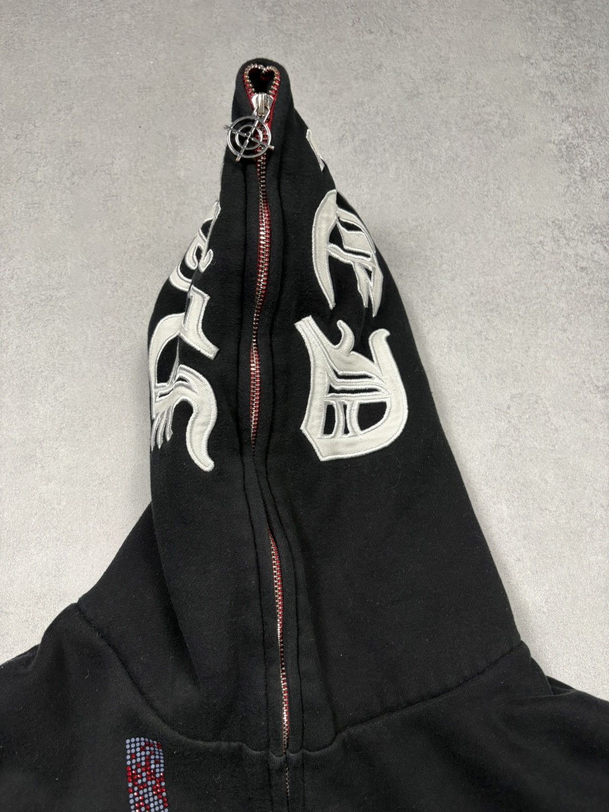 Named Collective Named Collective Rhinestone Target Zip Hoodie Cyber Y2K Size US M / EU 48-50 / 2 - 10 Thumbnail