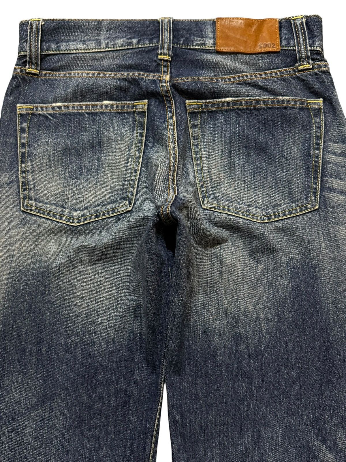 Uniqlo Vintage Y2K Japanese Uniqlo Blue Faded Wash Distress Loose Size US 29 - 4 Thumbnail