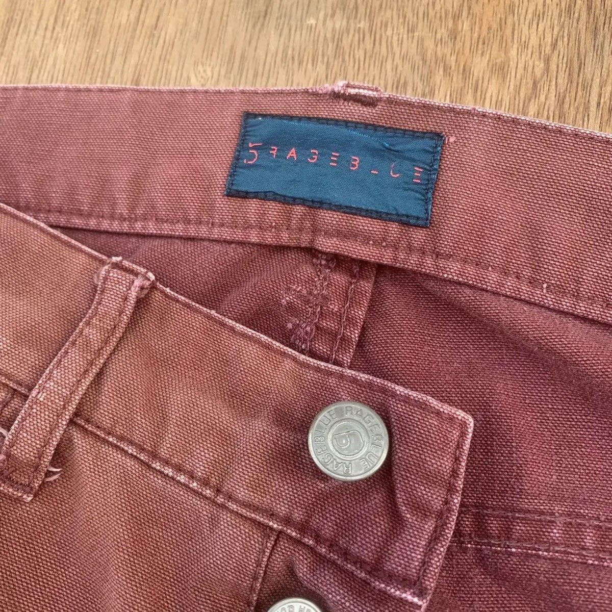 Japanese Brand × RAGEBLUE × Seditionaries 🍁GRAILS🍁RAGEBLUE JEANS FADED DOUBLEWAIST DUCK CANVAS PANTS Size US 32 / EU 48 - 7 Thumbnail
