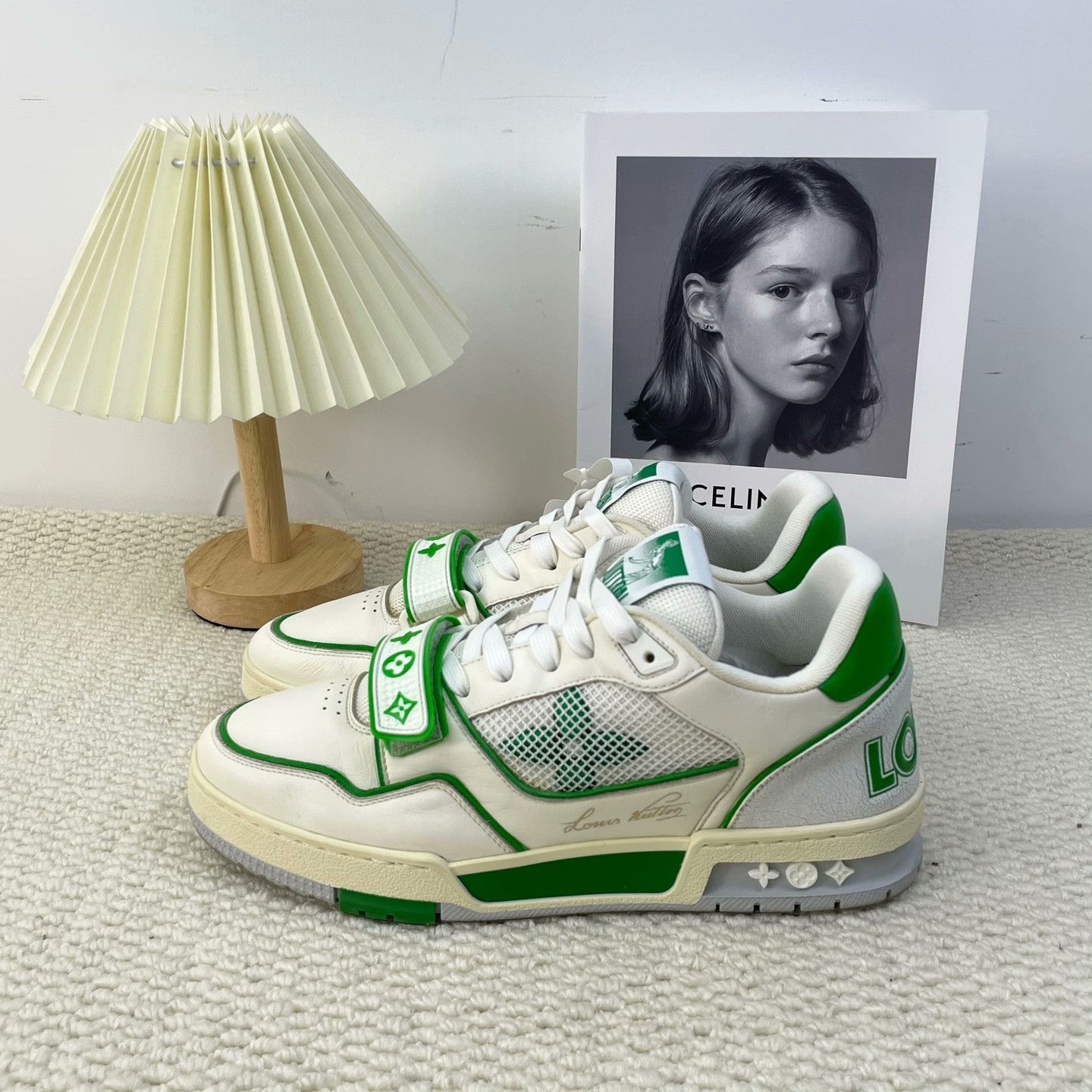 Louis Vuitton Louis Vuitton Training Green Lowtop Sneakers 10 Men Size US 10 / EU 43 - 1 Thumbnail