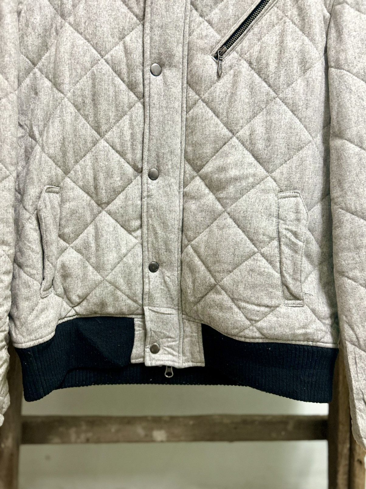 Michel Klein Vintage Michel Klein Quilted Bomber Jacket Size US M / EU 48-50 / 2 - 4 Thumbnail