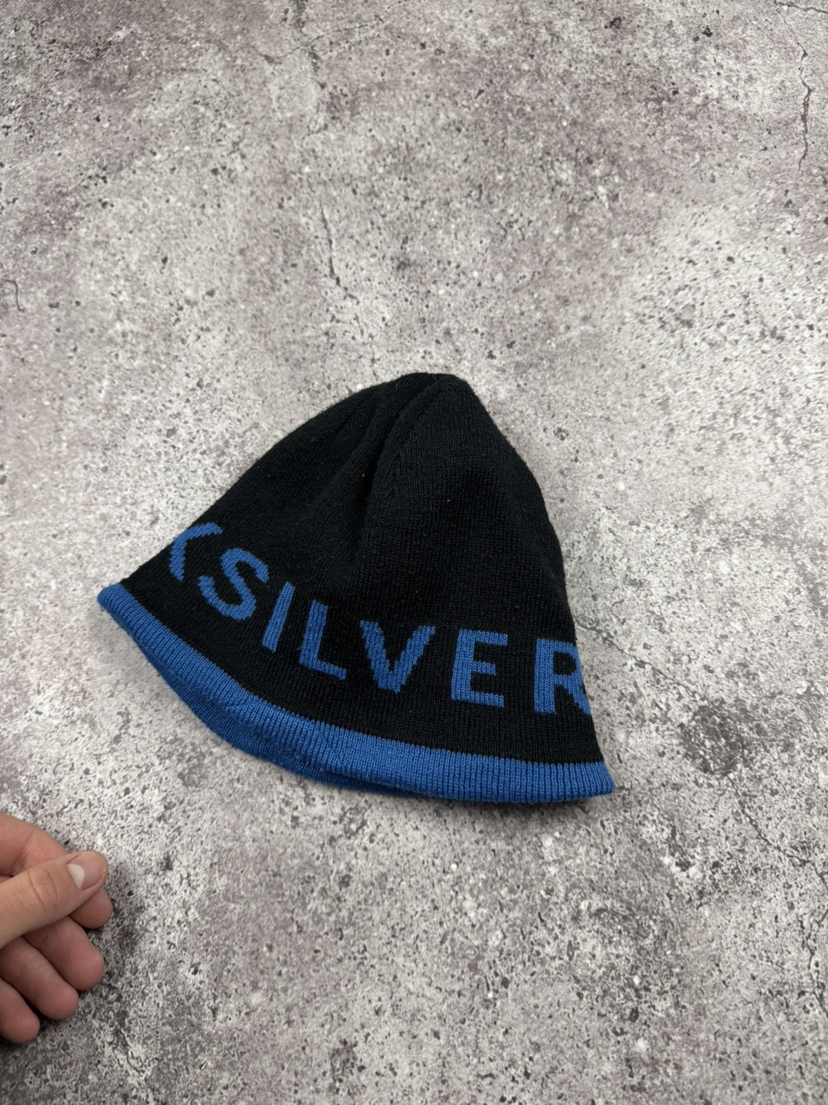 Quiksilver Vintage Beanie Hat Quicksilver Y2K Navy design Jnco Rap Size ONE SIZE - 2 Thumbnail