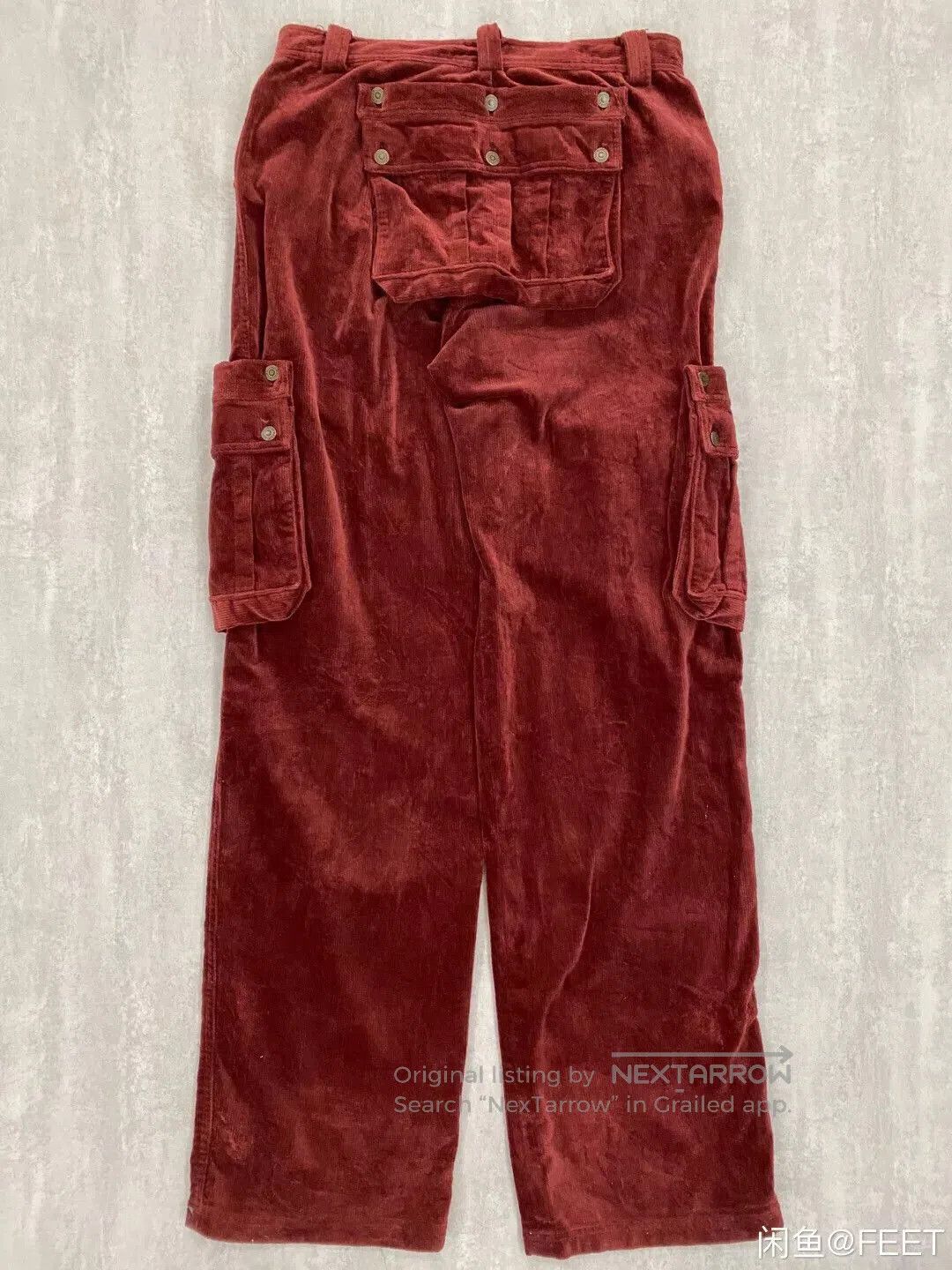 VINNY's vintage multy pocket corduroy pants. Size US 27 - 2 Thumbnail