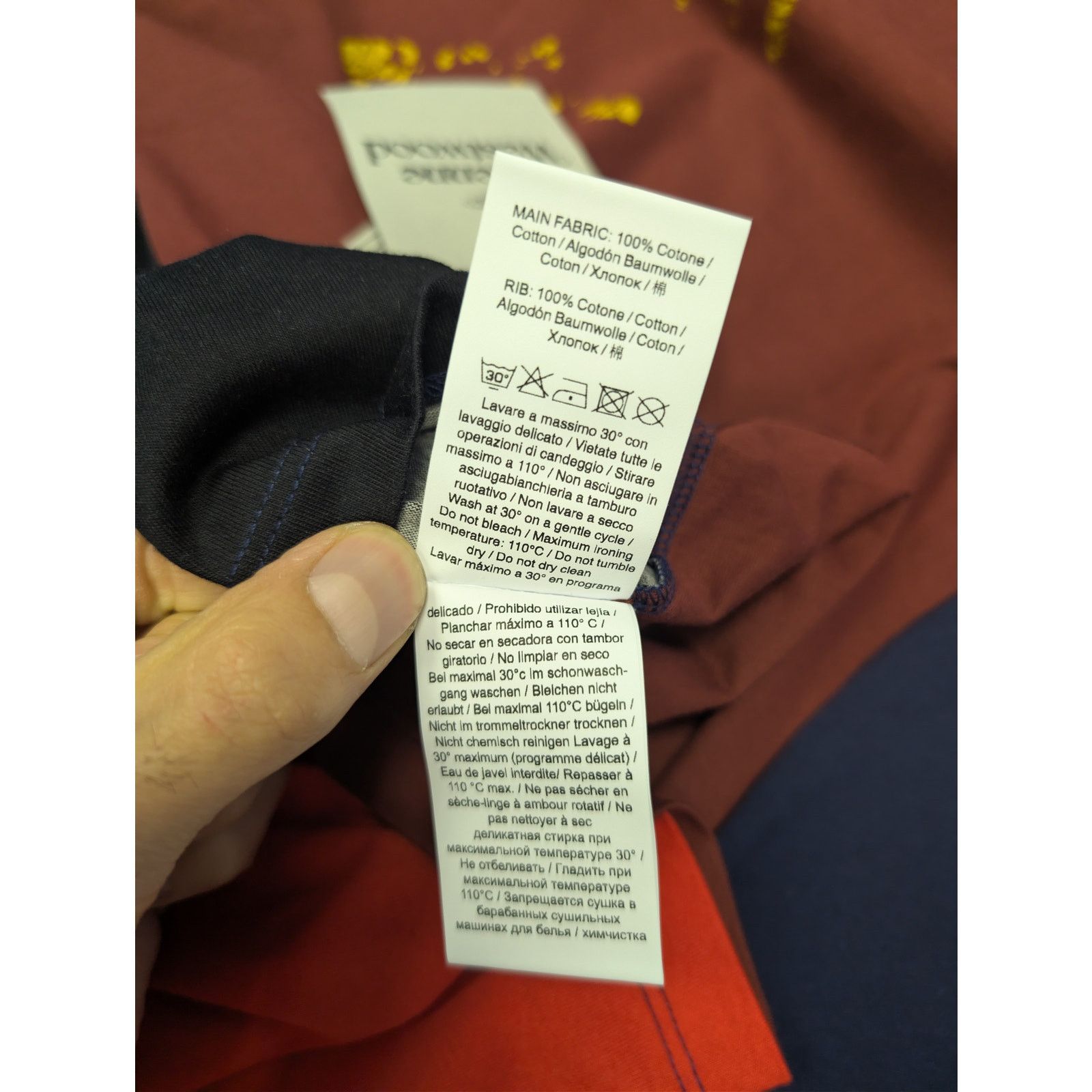 Vivienne Westwood o1rshd1 Classic Printed Organic Jersey T-Shirt Soccer Print Size US L / EU 52-54 / 3 - 18 Thumbnail