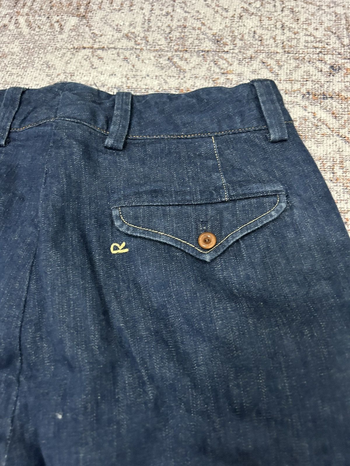 45rpm 45Rpm Japan Denim Bottom button Pants Size US 27 - 6 Thumbnail