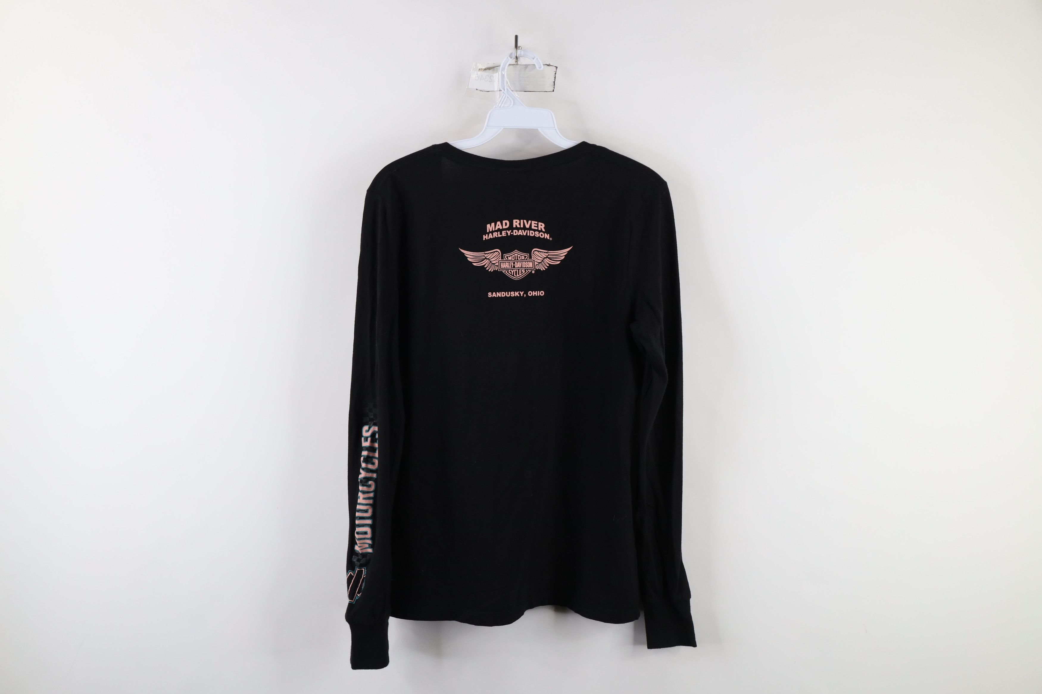 Harley Davidson × Vintage Vintage Y2K Harley Davidson Out Racing Long Sleeve T-Shirt Size M / US 6-8 / IT 42-44 - 11 Thumbnail
